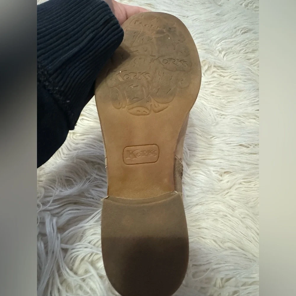 Korks Thyone Leather Ankle Booties Size 7.5 brown heeled boots - Picture 5 of 11